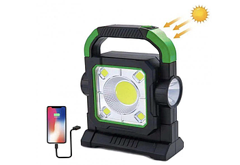 Кемпінгова лампа HC-7078A ліхтар акумуляторний діодний ліхтарик на сонячній батареї Лучшая цена