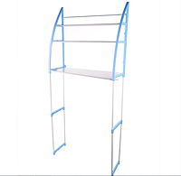 Полка-стеллаж напольная над стиральной машиной 152 см Голубая Лучшая цена