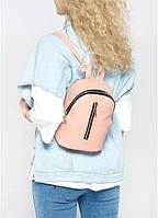 Жіночий рюкзак рожевий пудра шкіряний еко 718225006