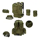 Тактичний рюкзак на 55л з підсумками 55х40х25 см B08 Оливковий Лучшая цена, фото 4