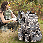Тактичний рюкзак на 55 л з підсумками 55х40х25 см B08 Піксель Лучшая цена, фото 4