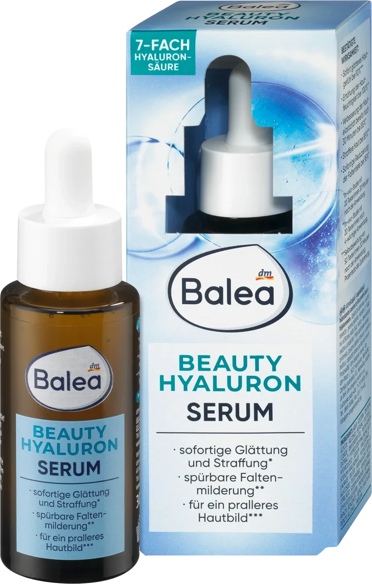 Сироватка проти зморшок Balea Beauty Hyaluron 7-fach Serum, 30 мл.