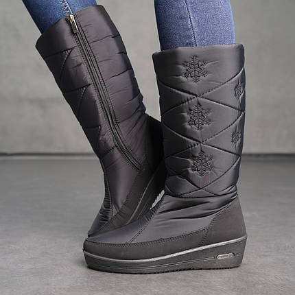 Болоневые зимові чоботи високі, фото 1