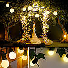 Гірлянда новорічна світлодіодна 10 шт 5 M WARM Bulbs Теплий колір Лучшая цена, фото 4