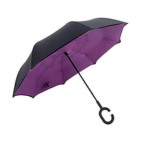 Зонт обратного сложения UP-brella Фиолетовый Лучшая цена