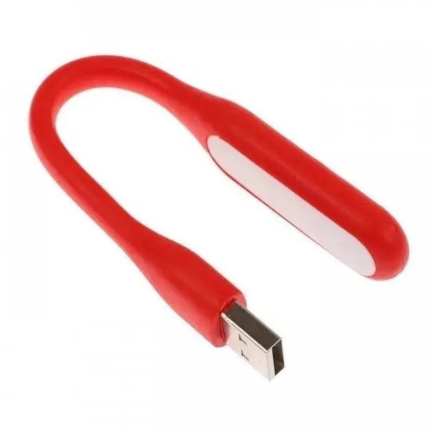 Гнучка світлодіодна міні Usb Led лампа для ноутбука Червоний Лучшая цена