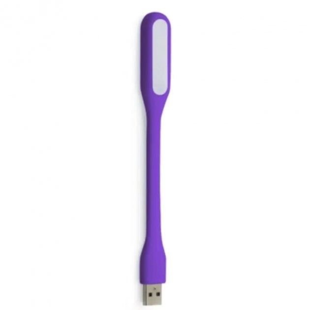 Гнучка світлодіодна міні Usb Led лампа для ноутбука Фіолетовий Лучшая цена