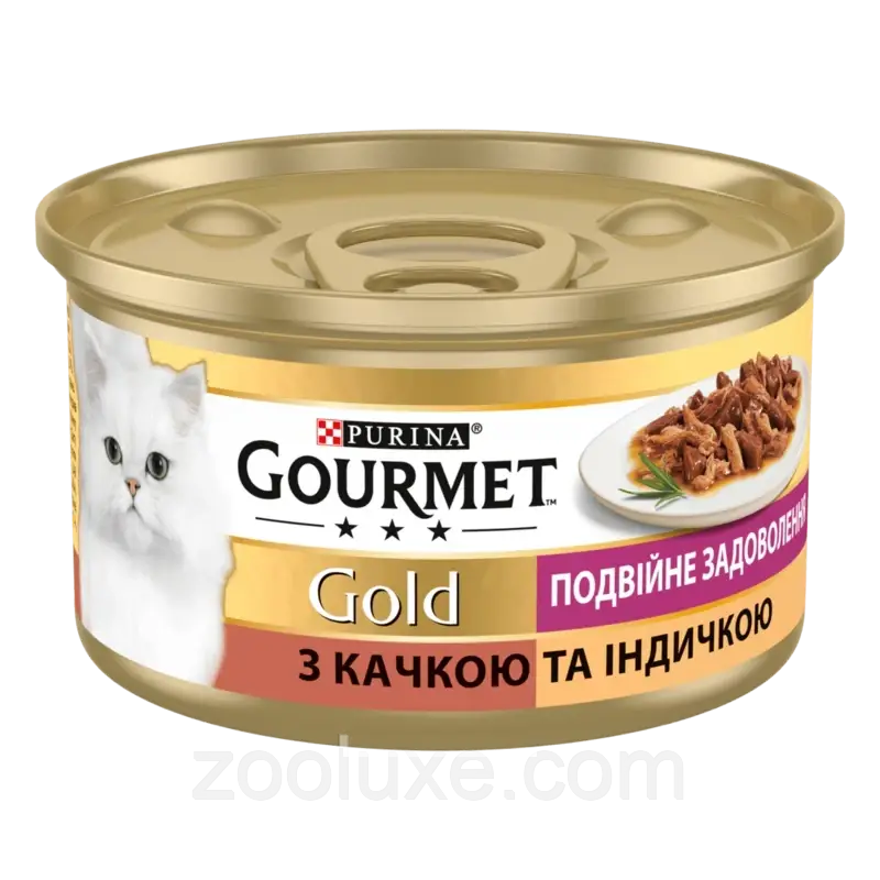 Purina Gourmet Gold Подвійне задоволення з качкою й індичкою 85 г паштет для кішок Пурина Гурме Голд