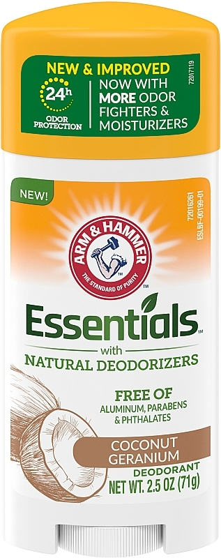 Прозорий дезодорант без металів Arm & Hammer Deodorant Natural Deodorizers Coconut Geranium 71гр