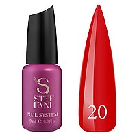 База камуфлююча для гель-лаку Steffani Cover Base 20. червоний. 9 мл