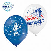 Повітряні кулі Крутий їжак Сонік, 25 штук (2 ст) ТМ Sharoff