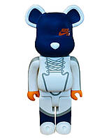 Bearbrick Nike Sb White фигурка (белый с синим) 700% (53 см)