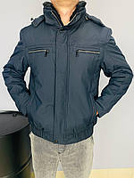 Мужская зимняя куртка со съемным капюшоном