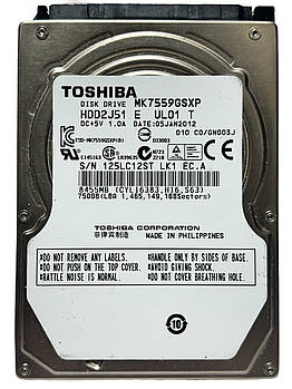 Жорсткий диск Toshiba 750GB HDD 5400rpm 8MB MK7559GSXP 2.5 SATAII