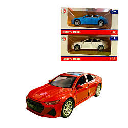 009 HY/EK Машинка металева, 3 кольори інерція, світло, звук, на батарейках, відкр. двері, у коробці