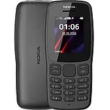 Кнопковий телефон Nokia 106 Black, фото 2