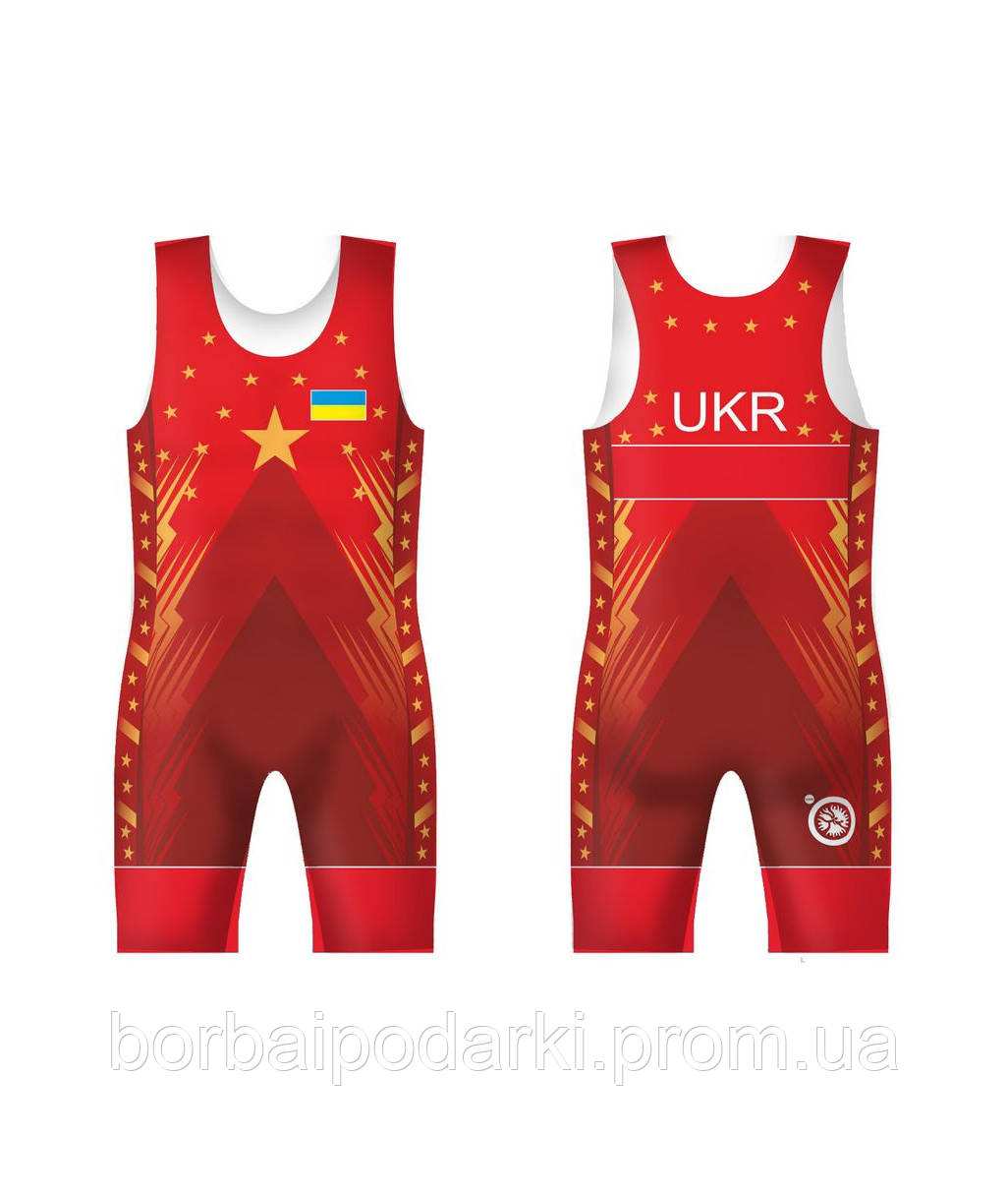 Трико  HEAVY UWW UKR 2016Z RED