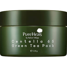 Маска для обличчя PureHeal's Centella 65 Green Tea Pack 130 г (8809485337357)