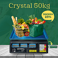 Продвинутые торговые весы CRYSTAL 50кг