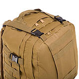 Рюкзак тактичний штурмовий 45 л сечовий RECORD (52x31x28 см), фото 7