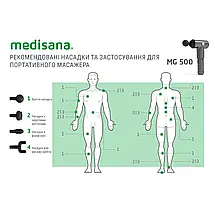 Ручний акумуляторний масажер для тіла та м'язів MG 500 Pro, фото 5