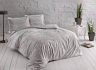 Комплект постільної білизни TAC сатин євро розмір Castillo Cream