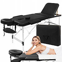 Масажний стіл складний 4FIZJO Massage Table+ Alu W60 Black