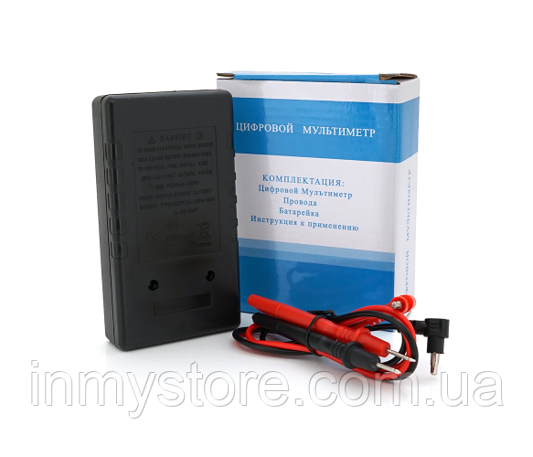 Мультиметр DT-832, Измерение: V, A, R, 150г, 120*68*23mm (ID.