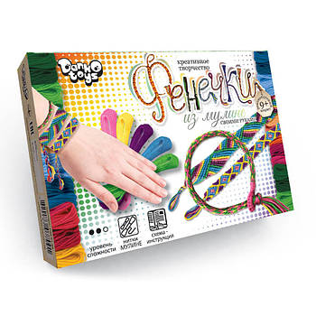 Набір креативної творчості "Фенечки" Danko Toys FIM-01-01-08 з муліне (Від 8)