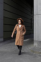 Жіноче кашемірове пальто на гудзиках (42-48) idiali (3312017)