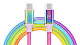 Кабель REAL-EL Premium Rainbow USB Type C-USB Type C 1m (EL123500053), фото 2