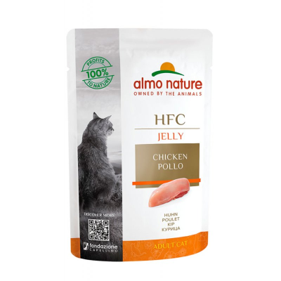 Вологий корм для котів Almo Nature (Альмо Натюр) HFC Cat Jelly з куркою 55 г