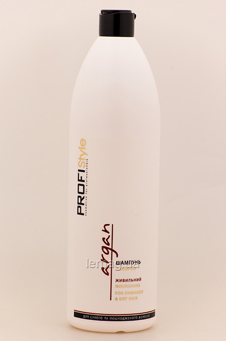 ProfiStyle Живильний Шампунь з Аргановою олією для сухого, ламкого та пошкодженого волосся, 1000 мл, фото 1