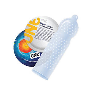 Презервативи One Super Studs 5 штук з пухирцями стимулюючі зіппакет