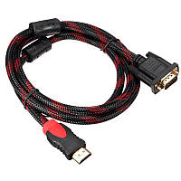 Кабель HDMI - DVI-D 1.5м TRY Wire черно-красный
