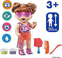 Baby Alive Sunshine Snacks Doll Brown Hair F1681 ffp Hasbro Бейбі Елайв лялька пупс брюнетка