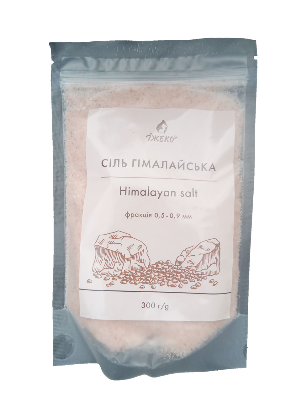 Соль пищевая гималайская розовая соль помол (0,5-0,9 мм) 300г - фото 1 - id-p1934790362