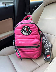 Жіночий рюкзак Монклер рожевий Moncler Pink