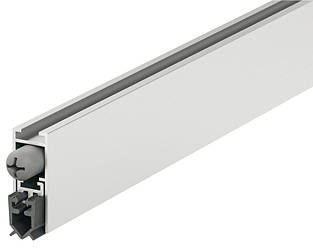 Ущільнювач випадаючий алюміній - силікон сірий 830 мм 1-сторонній