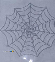 Термоналіпка павук/павутиння зі страз аплікація/термо наклейка аппликация патчи декор одежды паук паутина