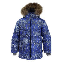 Куртка Huppa MOODY 1 17470155 синий с принтом 134 (4741468568775)