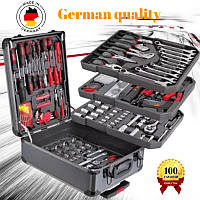 Большой набор ключей и инструментов Swiss Kraft 409 предметов в чемодане Германия