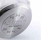 Якісні каструлі 8 предметів неіржавкої сталі BN-210 зі скляною кришкою, Набір каструль із товстим дном, фото 5