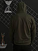 Чоловічий спортивний костюм демісезонний на змійці Jordan кольору хакі / костюм на весну, осінь Джордан, фото 8