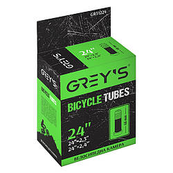 Камера на велосипед дитячий 24 дюймів Greys ніпель AV 48mm бутил (GR51224)