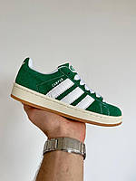 Чоловічі кросівки Adidas Campus 00S 'Dark Green Cloud White' замша адідас кампус демісезон