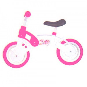 Велобіг біло/рожевий, STAR BIKE, колеса 10", EVA, в кор. 60*40*13см, ТМ KINDER WAY, Україна