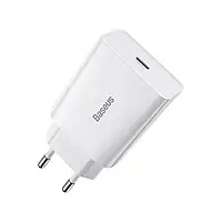 Сетевое зарядное устройство Baseus USB Type C 20W Speed Mini Quick Charger White (CCFS-SN02)