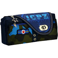 Пенал Cool For School 2 відділення Блакитний (J-2395-blue)