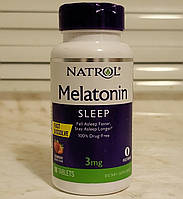 Мелатонин для сна Natrol Melatonin 3 mg 90 жевательных таблеток натрол